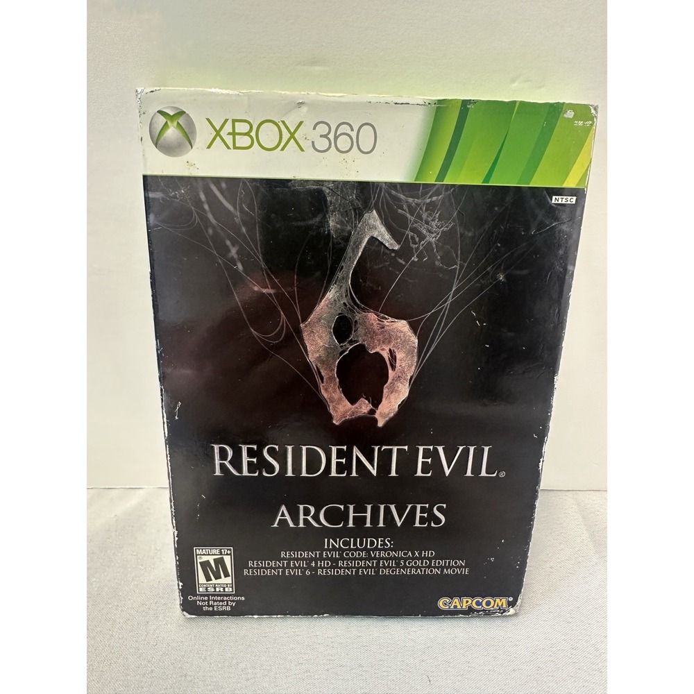 Resident Evil 6 Archives Xbox 360 - Tested - With Slipcover **READ**